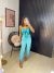 Calça alfaiataria inspiração zara - azul turquesa - buy online