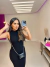 Vestido longo com fenda lateral e recorte na cintura - preto - buy online