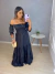 Vestido longo ciganinha - preto