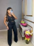 Image of Conjunto calça alfaiataria e colete - preto