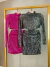 Vestido paetê com gola e manga longa - rosa pink - comprar online