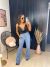 Calça flare com barra desfiada retrô - clara - Amor de Peça - Looks Femininos Estilosos, Loja de Roupa Feminina Online