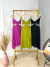 Image of Vestido midi com fendas viscolinho - verde abacate