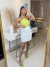 Saia alfaiataria com bolso - off white