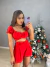 Imagem do Conjunto de cropped e short amarração - vermelho