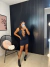 Vestido curto com decote vazado e corrente - preto - Amor de Peça - Looks Femininos Estilosos, Loja de Roupa Feminina Online