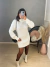 Poncho vestido em tricot texturizado - branco - Amor de Peça - Looks Femininos Estilosos, Loja de Roupa Feminina Online