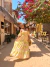 Vestido longo ciganinha estampado - amarelo lima - buy online