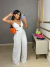 Macacão longo com recortes - branco - Amor de Peça - Looks Femininos Estilosos, Loja de Roupa Feminina Online