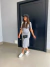 Vestido listrado com manguinha no tricot modal - preto e branco - Amor de Peça - Looks Femininos Estilosos, Loja de Roupa Feminina Online