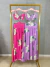 Vestido longo insp farm - rosa pink - loja online