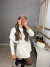 Poncho no tricot modal - off white na internet