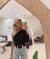 Blusa nula manga no tricot modal - preta