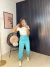 Calça alfaiataria inspiração zara - azul turquesa - Amor de Peça - Looks Femininos Estilosos, Loja de Roupa Feminina Online