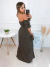 Vestido poá ciganinha - preto