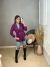 Blazer alfaiataria alongado - roxo