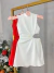 Vestido curto com strass e fenda lateral - vermelho on internet