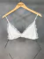 Blusa tule poá + sutiã - branco - loja online