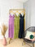 Vestido longo camadas com decote - verde oliva - online store