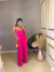 Imagem do Conjunto calça pantalona e cropped frente única - rosa pink