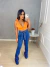 Image of Calça jeans flare - azul bic