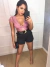Body de renda manguinha - rosa