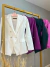 Blazer alfaiataria alongado - roxo - loja online