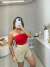 Blusa tomara que caia barra assimétrica - vermelho - Amor de Peça - Looks Femininos Estilosos, Loja de Roupa Feminina Online