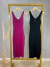 Imagem do Vestido midi tricot rayon - fúcsia