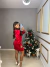 Vestido manga princesa com decote - alfaiataria acetinado - vermelho - buy online