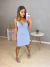 Vestido midi alcinha - vichy azul on internet