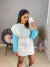 Conjunto calça jogger e cropped no crepe - azul turquesa - buy online