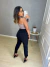 Calça jeans mom preta com botões na barra. 44 - Amor de Peça - Looks Femininos Estilosos, Loja de Roupa Feminina Online