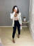 Blazer acinturado manga princesa - off white - loja online
