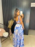Image of Vestido maya - longo floral - azul