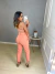 Calça alfaiataria inspiração zara - salmão rosado G on internet
