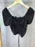 Cropped bruna - manga princesa preto - buy online