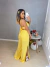 Macacão com fenda - amarelo - buy online