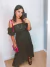 Vestido poá ciganinha - preto