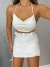 top cropped frente única - off white
