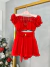 Conjunto de cropped e short amarração - vermelho - comprar online
