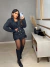 Blazer inspiração balmain no tricot com botões - preto - comprar online