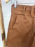 Short couro eco - cinto faixa caramelo - loja online