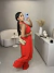 Conjunto túnica com calça pantalona - vermelho