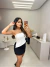 Blusa tomara que caia verona - branco na internet