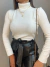 Blusa cacharrel gola alta - branca