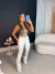 Calça jeans flare - branca - 22897