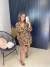 Vestido curto com manga longa - animal print - Amor de Peça - Looks Femininos Estilosos, Loja de Roupa Feminina Online