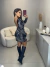 Vestido manga longa com costa nua paete - prata - buy online