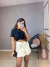 Short saia alfaiataria recorte - bege - Amor de Peça - Looks Femininos Estilosos, Loja de Roupa Feminina Online